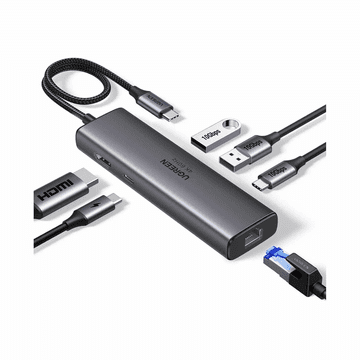 Ugreen USB-C razširitvena postaja, 6-v-1 (45000)