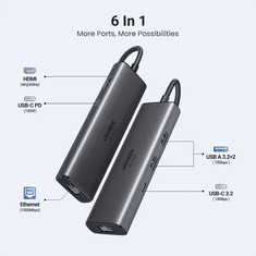 Ugreen USB-C razširitvena postaja, 6-v-1 (45000)