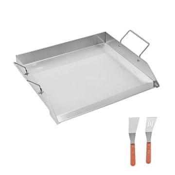VEVOR Univerzalna plošča za žar ravna 45.7x40.6 cm jeklo barva