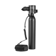VEVOR Potapljaški jeklenka 0.5L prenosna potapljaška jeklenka 7.3x36.5 cm črna
