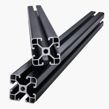 VEVOR Aluminijasti ekstrudirani profil 4040 T režo 1000x40x40 mm črn