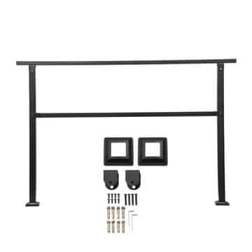 VEVOR Ograja FG-45 1380x84x920 mm Črna