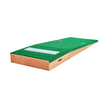 VEVOR Prenosna metaška gomila za baseball, zelena, 215.9 cm