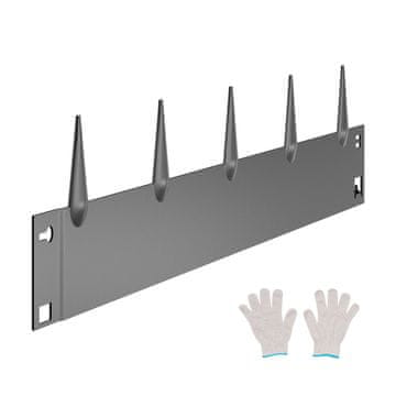 VEVOR Obroba za vrt 5 kosov 99x18.1x0.15 cm temno siva