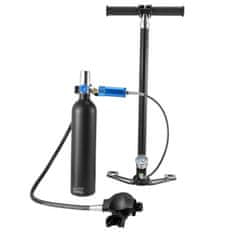 VEVOR Scuba jeklenka 1L prenosni potapljaški rezervoar 8.9x36 cm črna