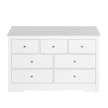 VEVOR Predalnik z 7 predali, 40x119.9x81.3 cm, svetlo leseno