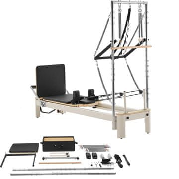 VEVOR Pilates Reformer F6001S-B 2450x760x2010 mm za moč in vadbo