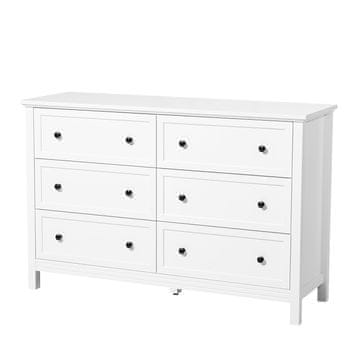 VEVOR Predalnik s 6 predali, 39.6x120.1x78.7 cm, bel
