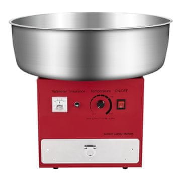 VEVOR Stroj za sladkarije iz bombaža 520x520x447 mm Rdeč