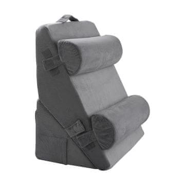 VEVOR Set klinaste blazin, nastavljiv ortopedski, 4-delni, 56x56x77 cm, temno siva
