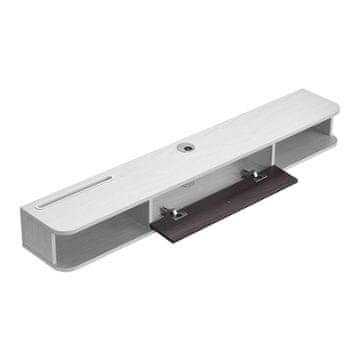 VEVOR TV regal viseči stenski nosilec za zabavni center 1400x236x160 mm bela