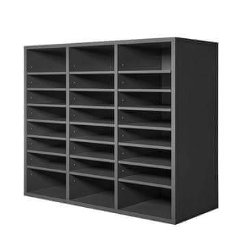 VEVOR Organizator za literaturo 24 predelkov 73.7x30.5x62 cm Siva