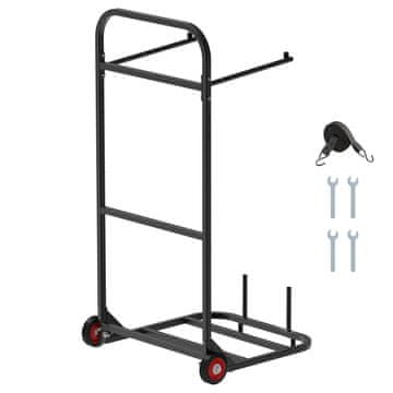 VEVOR Stojalo za zložljive stole 1100x565x580 mm Črno