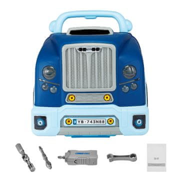 VEVOR Igrača komplet motor 60 kosov 33x33x37 cm modra