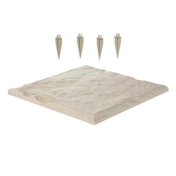 VEVOR Vrtni tlakovci 39.5x39.5x2.6 cm bež