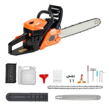 VEVOR Motorna žaga 5200 52 cc 45.5 cm oranžna