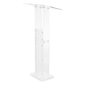 VEVOR Stojalo za oder 126.5x40x60 cm prozorno