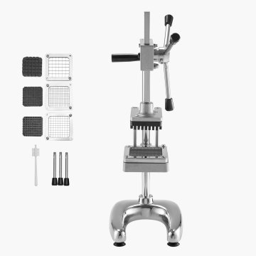 VEVOR Ročni rezalnik za pomfrit 215x190x500 mm iz nerjavečega jekla