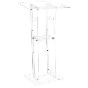 VEVOR Stojalo za oder 110x45 cm prozorno