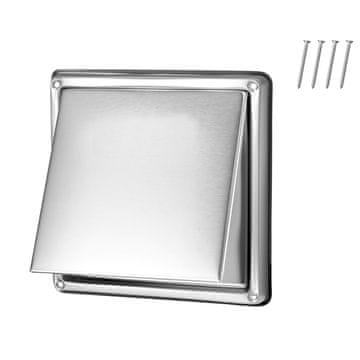VEVOR Zunanja pokrovka za prezračevalno odprtino 188x188x146 mm srebrna
