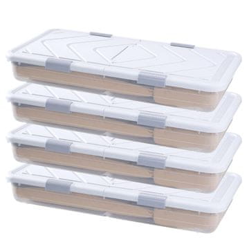 VEVOR Posoda za shranjevanje pod posteljo 80.5x39.6x17.5 cm siva