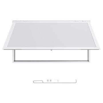 VEVOR Okensko okno 188x102 cm aluminijasta zlitina okvir, nadstrešek vrata