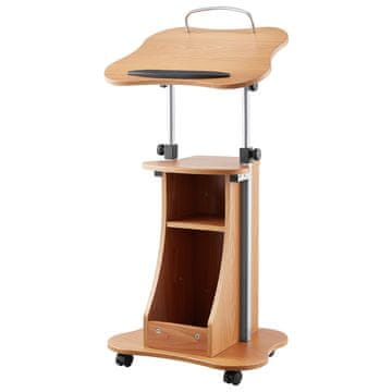 VEVOR Stojalo za oder 523x400x1100 mm Temna češnja