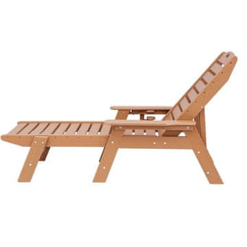 VEVOR Ležalna stol 183x72.5x93 cm rjava