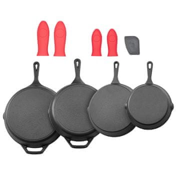 VEVOR Set ponv 4 kosa 155x205x260x305 mm črna