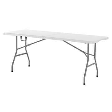 VEVOR Zložljiva miza 180x70x73 cm bela