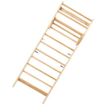 VEVOR Stenska telovadna lestev 10-stopenjska notranja plezalna lestev 99.8 kg lesena