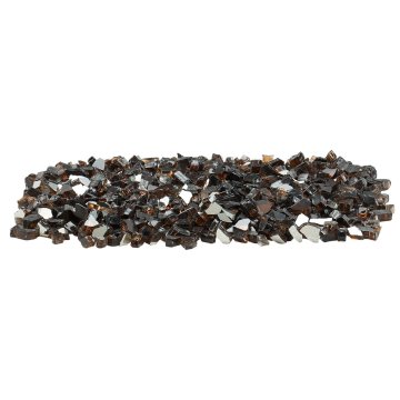 VEVOR Ognjiščna steklena kamenčka, odsevna zdrobljena 12.7 mm, baker