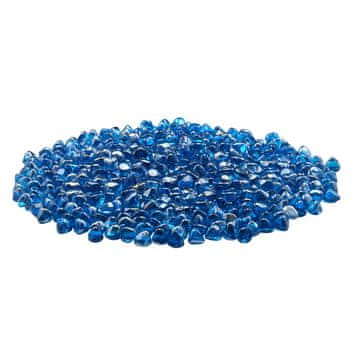 VEVOR Ognjišče steklene kroglice Diamond 25.4 mm modre barve