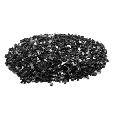 VEVOR Ognjišče steklo reflektivno zdrobljeno 12.7 mm 9.0 kg črno