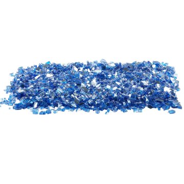 VEVOR Ognjišče steklo odsevno zdrobljeno 6.35 mm kobaltno modro