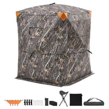 VEVOR Lovska prikolica 1480x1480x2000 mm Kamuflaža