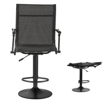 VEVOR Lovska stol 540x500x1030 mm nastavljiv črn