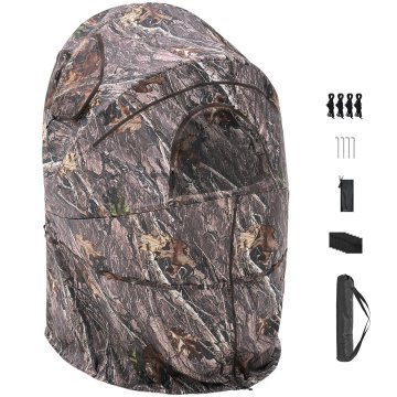 VEVOR Lovska prikolica za eno osebo 1130x920x1350 mm, kamuflaža