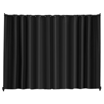 VEVOR Prostorilni razdelilnik 308.5x45x245.5 cm Črn