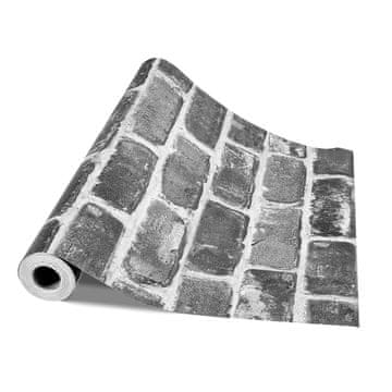 VEVOR Tapeta z vzorcem opeke 45x1000 cm siva