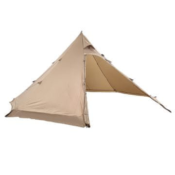 VEVOR Kamp telk kuum telk pliidi avaga 400x400x200 cm pruun