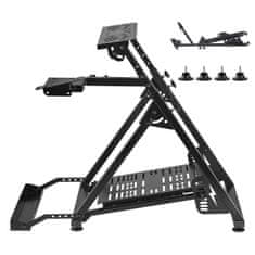 VEVOR Stojalo za dirkalni volan QY-BZ06 90x71x84.5 cm Črno