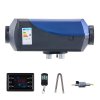 VEVOR Prenosni dizelski grelnik zraka 8KW z daljinskim upravljalnikom in LCD zaslonom, dimenzije 380x140x175 mm
