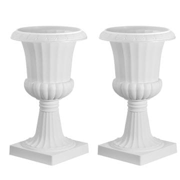 VEVOR Sadilnik za pepelnik 25x42 cm Bela 2 kosa