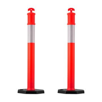 VEVOR Prometni označevalni stebrički 1140 mm rdeči