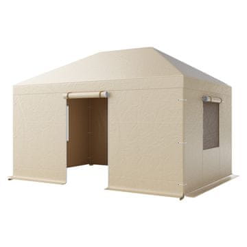 VEVOR Prevleka za paviljon, ustreza 3.08x4.39 m trdim paviljonom, bež