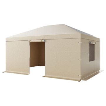 VEVOR Prevleka za paviljon, ustreza 3.68x4.9 m, bež