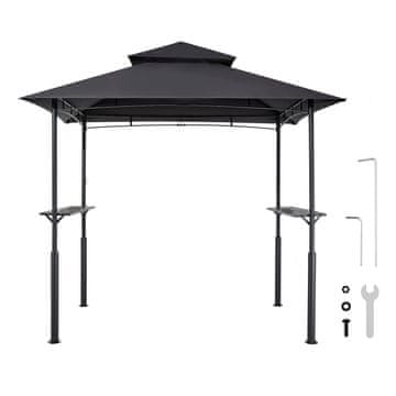 VEVOR Paviljon za žar 243x150x250 cm temno siva