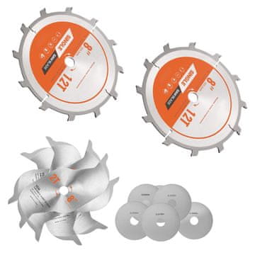 VEVOR Set rezil Dado, premer 203 mm, 12 zob, 15.875 mm gred, fino brušenje