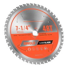 VEVOR Krožna žaga rezilo 185x1.8x15.875 mm za rezanje kovin, srebrno